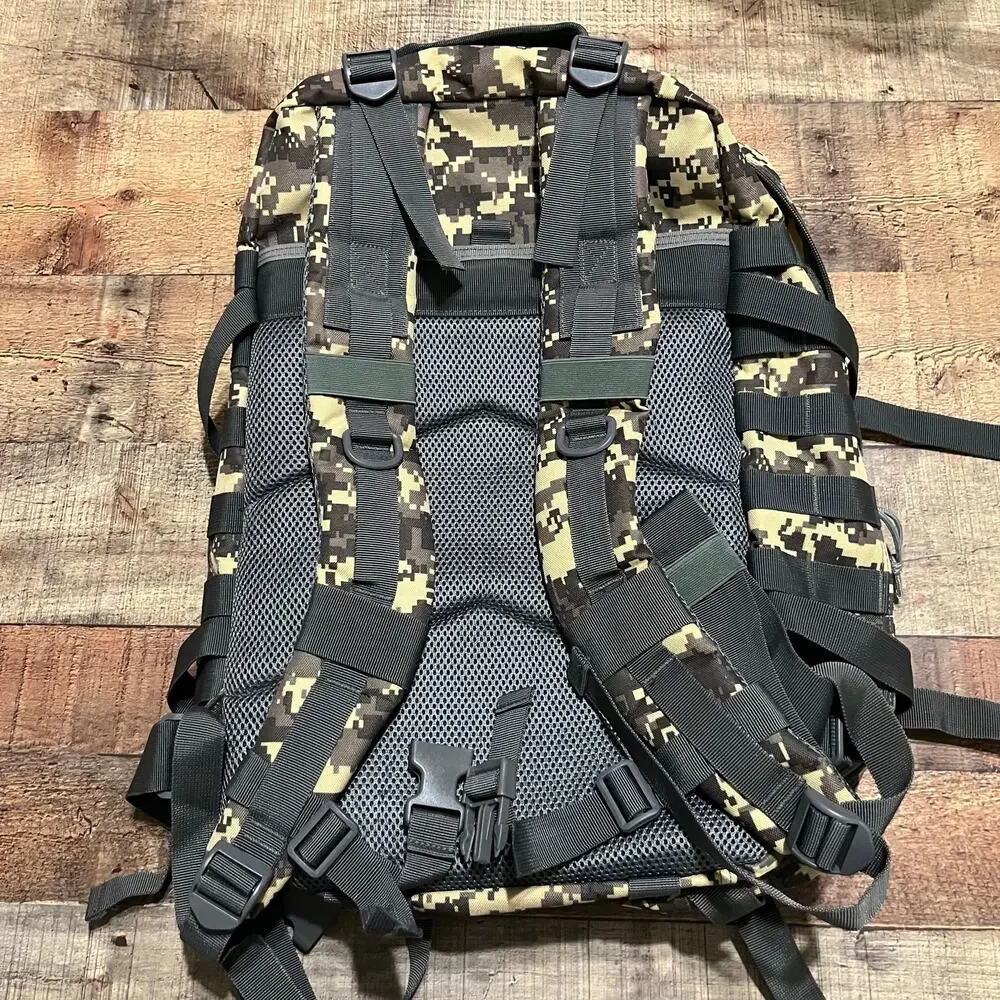 Pathology Green Brown Tan Military Camo Crossfit Backpack Gym Bag Outdoors